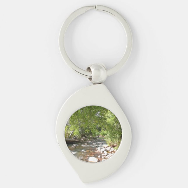 Oak Creek II in Sedona Arizona Nature Photography Keychain (Front)