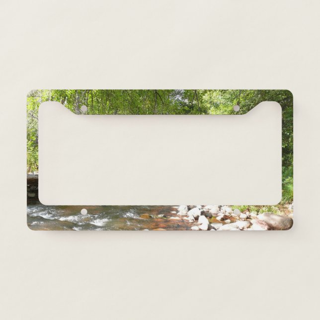 Oak Creek II in Sedona Arizona Nature Photography License Plate Frame (Front)