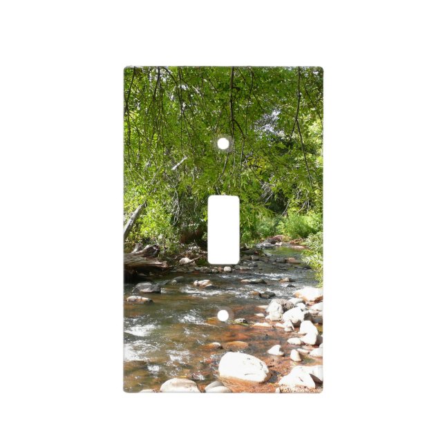 Oak Creek II in Sedona Arizona Nature Photography Light Switch Cover (Front)