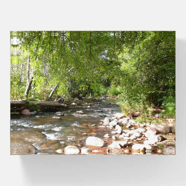 Oak Creek II in Sedona Arizona Nature Photography Paperweight (Front)