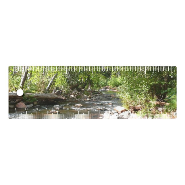 Oak Creek II in Sedona Arizona Nature Photography Ruler (Front)