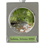 Oak Creek II in Sedona Arizona Nature Photography Silver Plated Banner Ornament