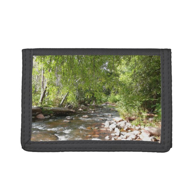 Oak Creek II in Sedona Arizona Nature Photography Tri-fold Wallet (Front)