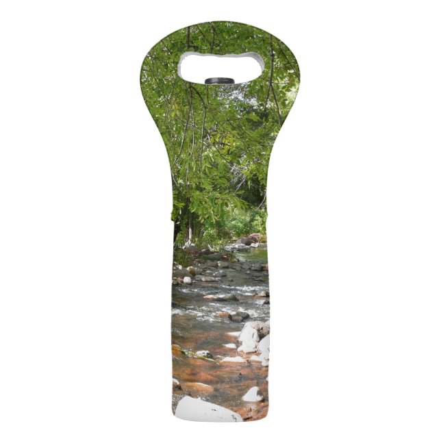 Oak Creek II in Sedona Arizona Nature Photography Wine Bag (Front)