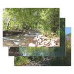 Oak Creek II in Sedona Arizona Nature Photography Wrapping Paper Sheets