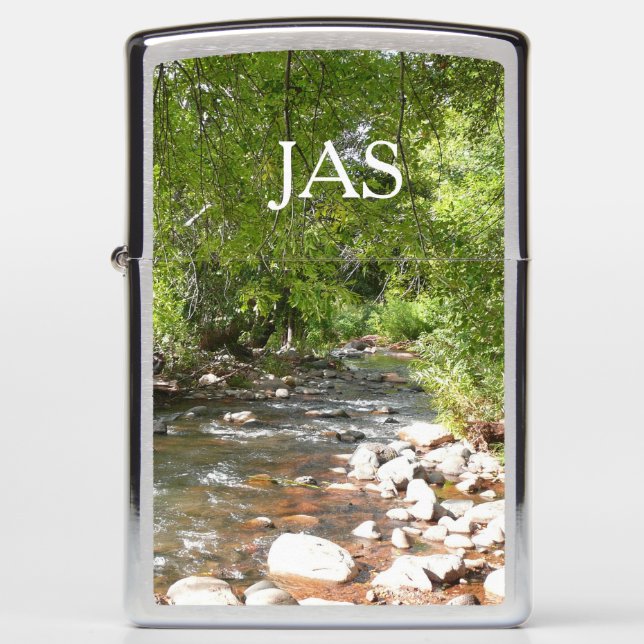 Oak Creek II in Sedona Arizona Nature Photography Zippo Lighter (Front)