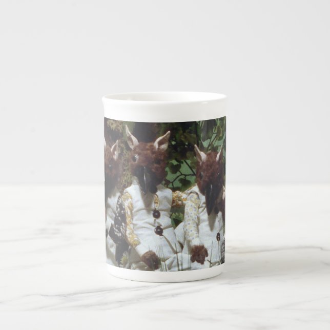 Oak Dwellers - Blood Tea and Red String Bone China Mug (Front)