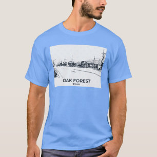 Oak Forest Illinois Oversized 1 T-Shirt
