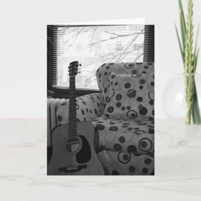 "Oak Grove Guitar" Birthday Card (Front)