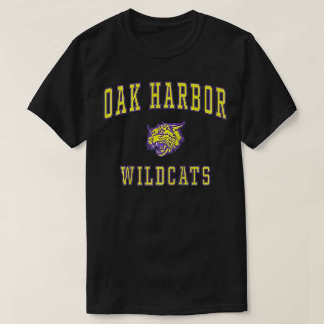 Oak Harbor High School Wildcats  T-Shirt (Design Front)