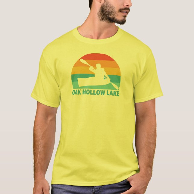 Oak Hollow Lake North Carolina Kayak T-Shirt (Front)