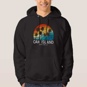 Oak Island Beach North Carolina Palm Tree Beach So Hoodie