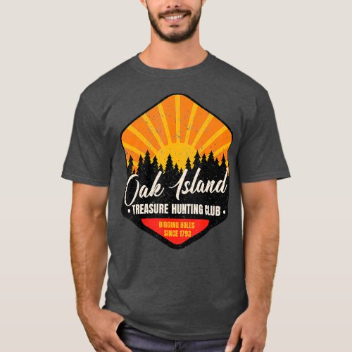 Oak Island Digging Holes Templar Treasure Gift T_Shirt