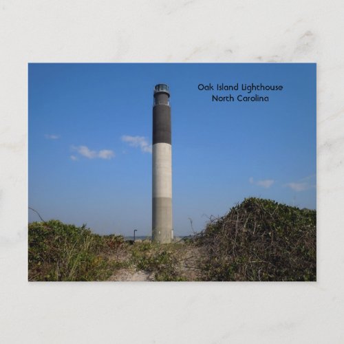 Oak Island Lighthouse North Carolina Postcard