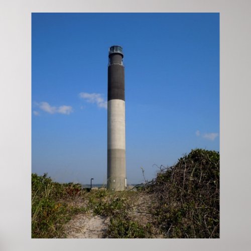 Oak Island Lighthouse North Carolina Poster