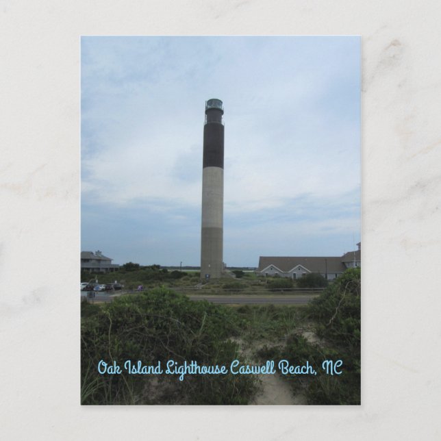 Oak Island Lighthouse Vertical Postcard (Front)