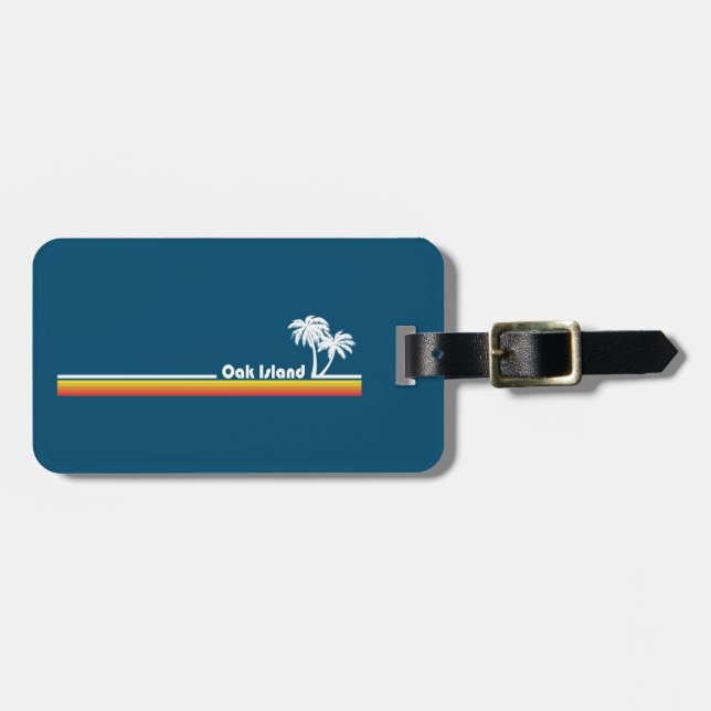 Oak Island North Carolina Luggage Tag (Front Horizontal)