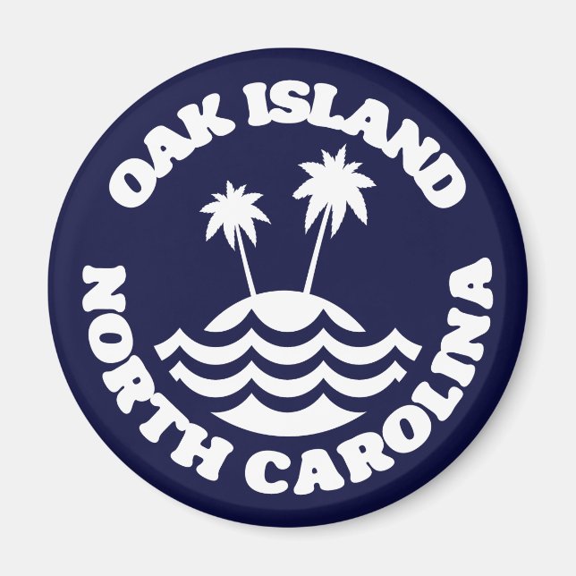Oak Island,North Carolina Magnet (Front)