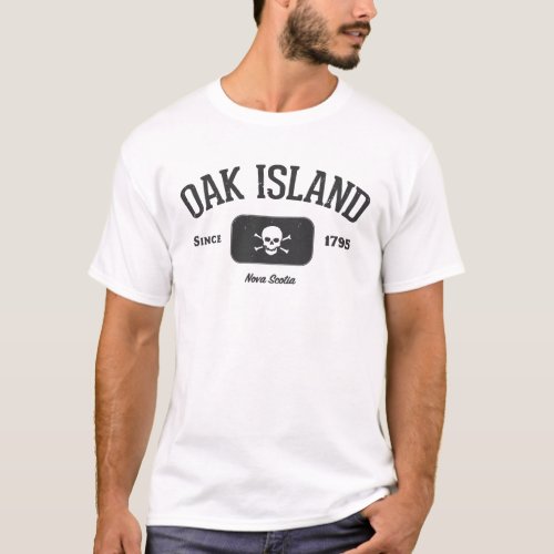 Oak Island Pirate Skull and Crossbones T_Shirt