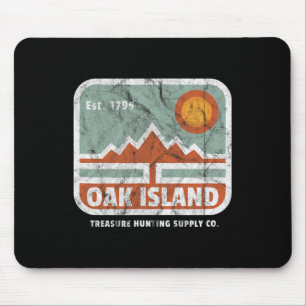 Oak Island Treasure Hunt Supply Vintage 1795 Map M Mouse Pad