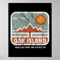Oak Island Treasure Hunt Supply Vintage 1795 Map M