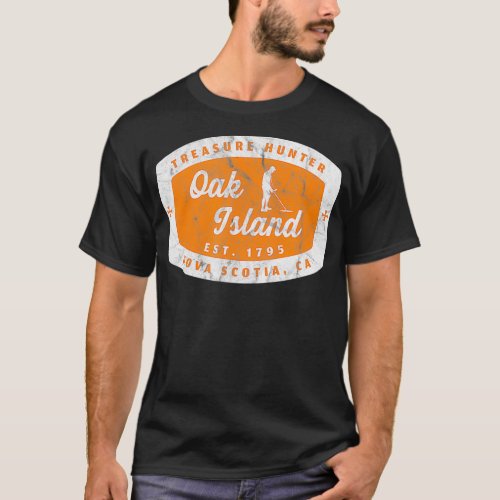 Oak Island Treasure Hunter Vintage Metal Templar T_Shirt