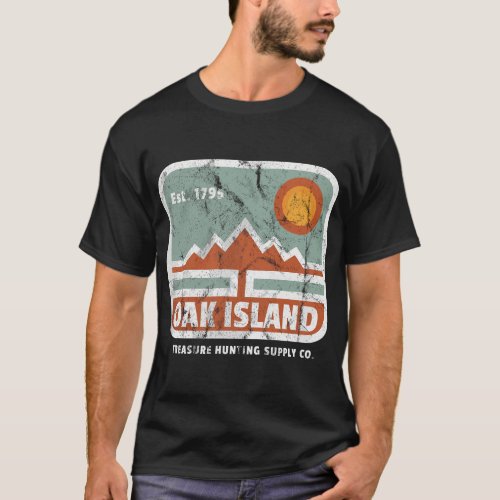 Oak Island Treasure Hunting Supply Vintage 1795 Ma T_Shirt