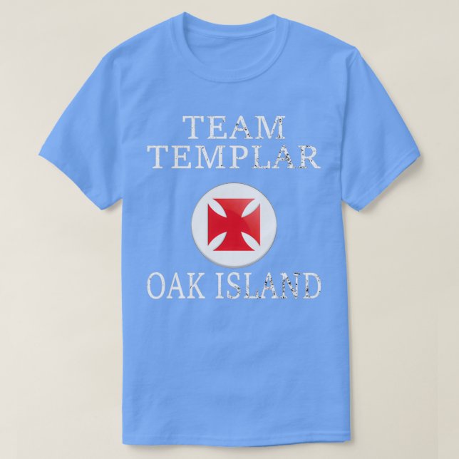 OAK ISLAND TREASURE HUNTING Team Templar T-Shirt (Design Front)