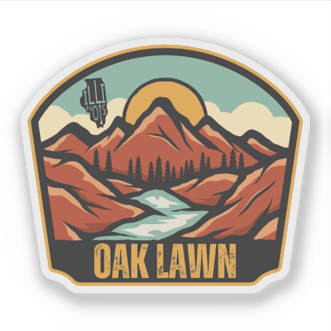 Oak Lawn, Illinois Sticker (Front)