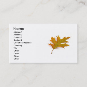 Oak Leaf Business Card