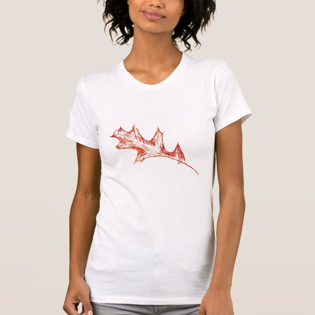 Oak Leaf in Red t-shirt (Front)