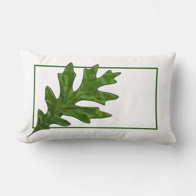 Oak Leaf Lumbar Pillow (Front)