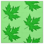 Oak leaf - shades of green fabric