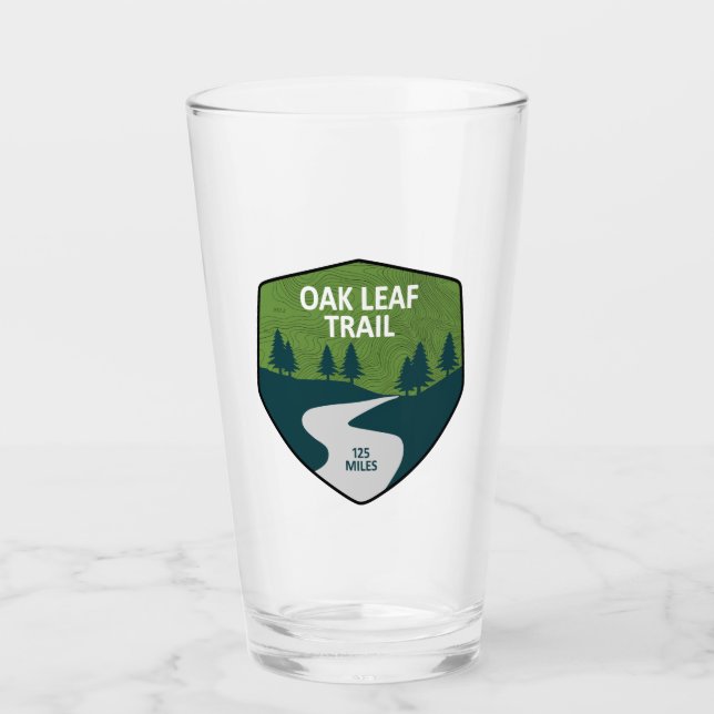 Oak Leaf Trail Glass (Front)