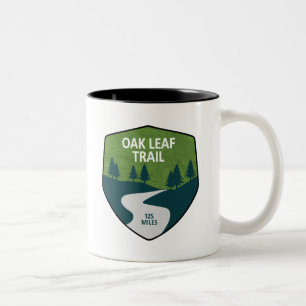 Oak Leaf Trail Two-Tone Coffee Mug