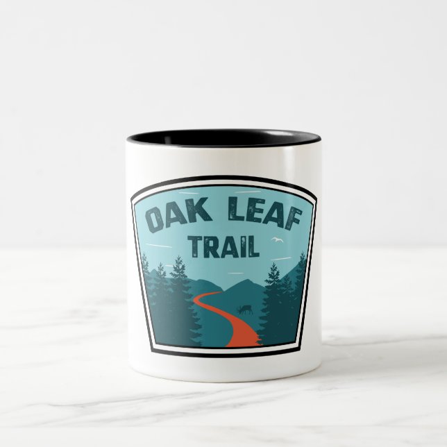 Oak Leaf Trail Two-Tone Coffee Mug (Center)