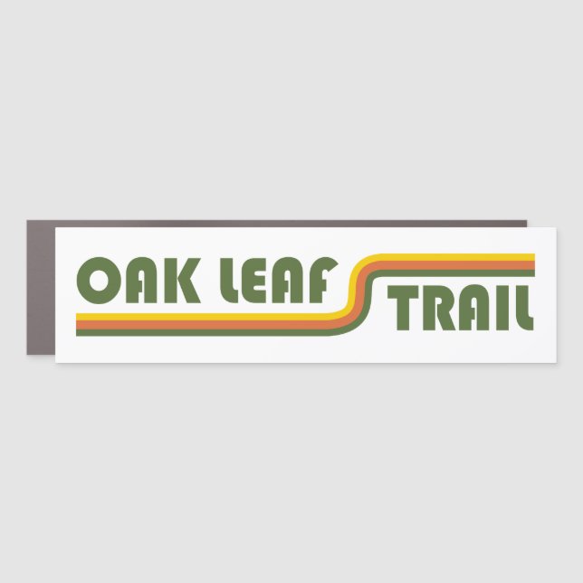 Oak Leaf Trail Wisconsin Car Magnet (Front)