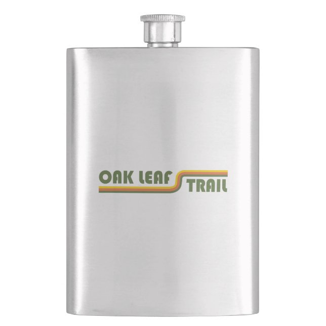 Oak Leaf Trail Wisconsin Flask (Front)