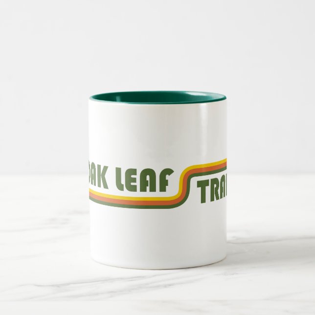 Oak Leaf Trail Wisconsin Two-Tone Coffee Mug (Center)