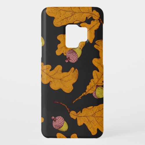 Oak leaves acorns autumn pattern Case_Mate samsung galaxy s9 case