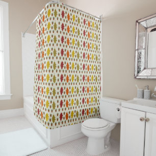 Oak leaves and Acorns Fall Autumn Patterned Shower Curtain