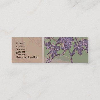 Oak Leaves And Hill Purple Tan Profile Card by profilesincolor at Zazzle