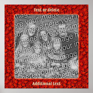 Oak Leaves Nature Art Frame Create Your Own Photo Poster