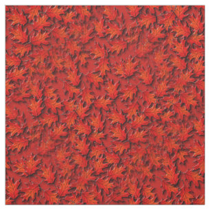 Oak Leaves Nature Art Pattern Fabric