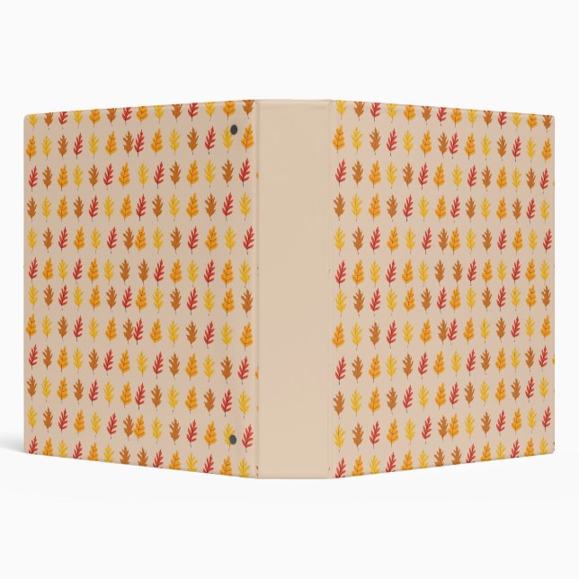 Oak Leaves Pattern 3 Ring Binder (Background)
