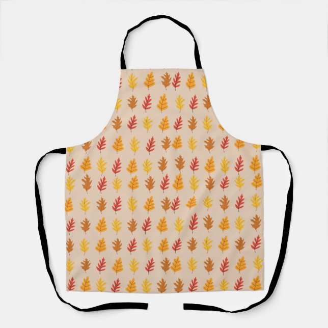 Oak Leaves Pattern Apron (Front)
