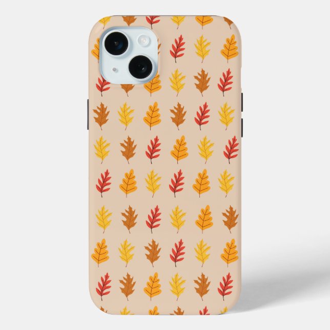   Oak Leaves Pattern Case-Mate iPhone Case (Back)