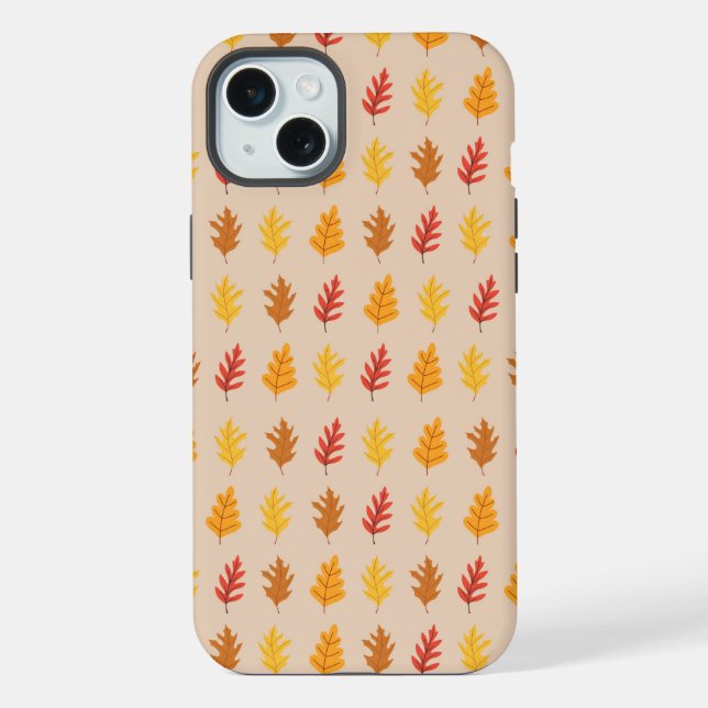   Oak Leaves Pattern Iphone Case (Back)