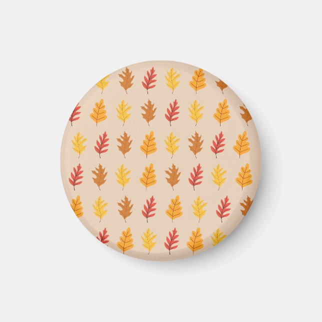  Oak Leaves Pattern Magnet (Front)