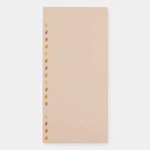 Oak Leaves Pattern Magnetic Notepad